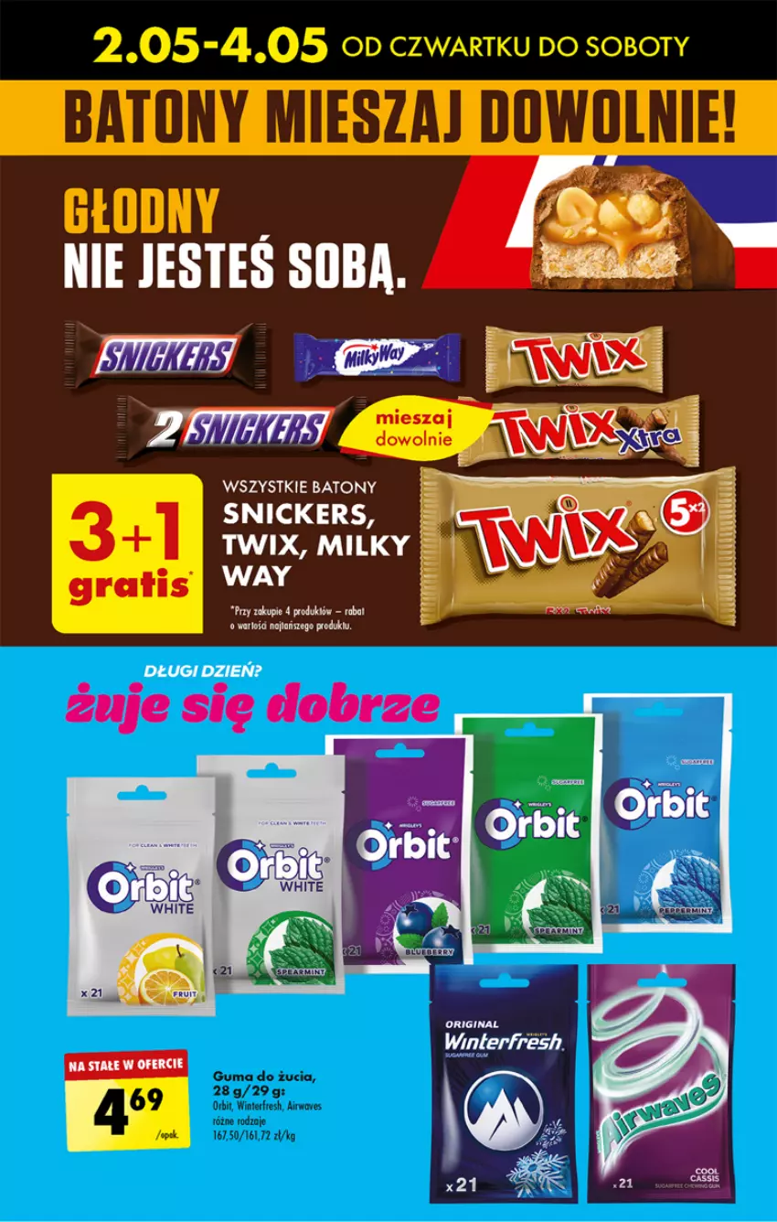 Gazetka promocyjna Biedronka - Od Czwartku - ważna 08.05 do 11.05.2024 - strona 45 - produkty: Baton, Gin, Snickers