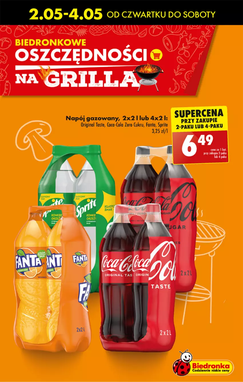 Gazetka promocyjna Biedronka - Od Czwartku - ważna 08.05 do 11.05.2024 - strona 9 - produkty: Coca-Cola, Fa, Fanta, Gin, Napój, Napój gazowany, Sprite