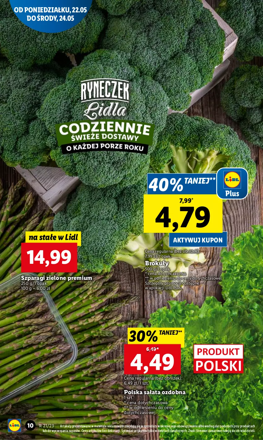 Gazetka promocyjna Lidl - GAZETKA - ważna 22.05 do 24.05.2023 - strona 12 - produkty: Brokuły, Sałat