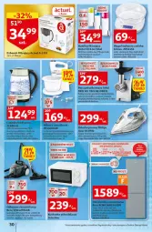 Gazetka promocyjna Auchan - przeNISKIE CENY PRODUKTY przeEKOLOGICZNE Hipermarkety - Gazetka - ważna od 08.06 do 08.06.2022 - strona 30 - produkty: Chłodziarka, Mikser z misą, Odkurzacz, Top, Ser, Rum, Philips, Czajnik elektryczny, Brit, Czajnik, Stojak, Szczotka, Clin, Kosz, Zamrażarka, Mikser, Tran, Szynka, Tefal, Kuchenka mikrofalowa, Szatkownica, Maszynka, Zelmer, Bosch, Brita, Waga, Grill, Drzwi, Fa