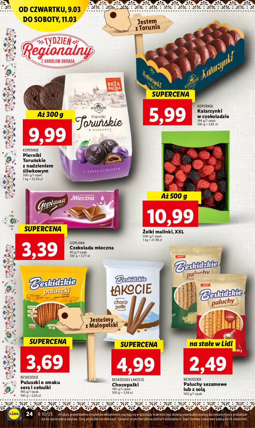 Gazetka promocyjna Lidl - GAZETKA - ważna 09.03 do 11.03.2023 - strona 26 - produkty: Beskidzki, Beskidzkie paluszki, Czekolada, Czekolada mleczna, Goplana, Koc, LANA, Piernik, Ser, Sezam