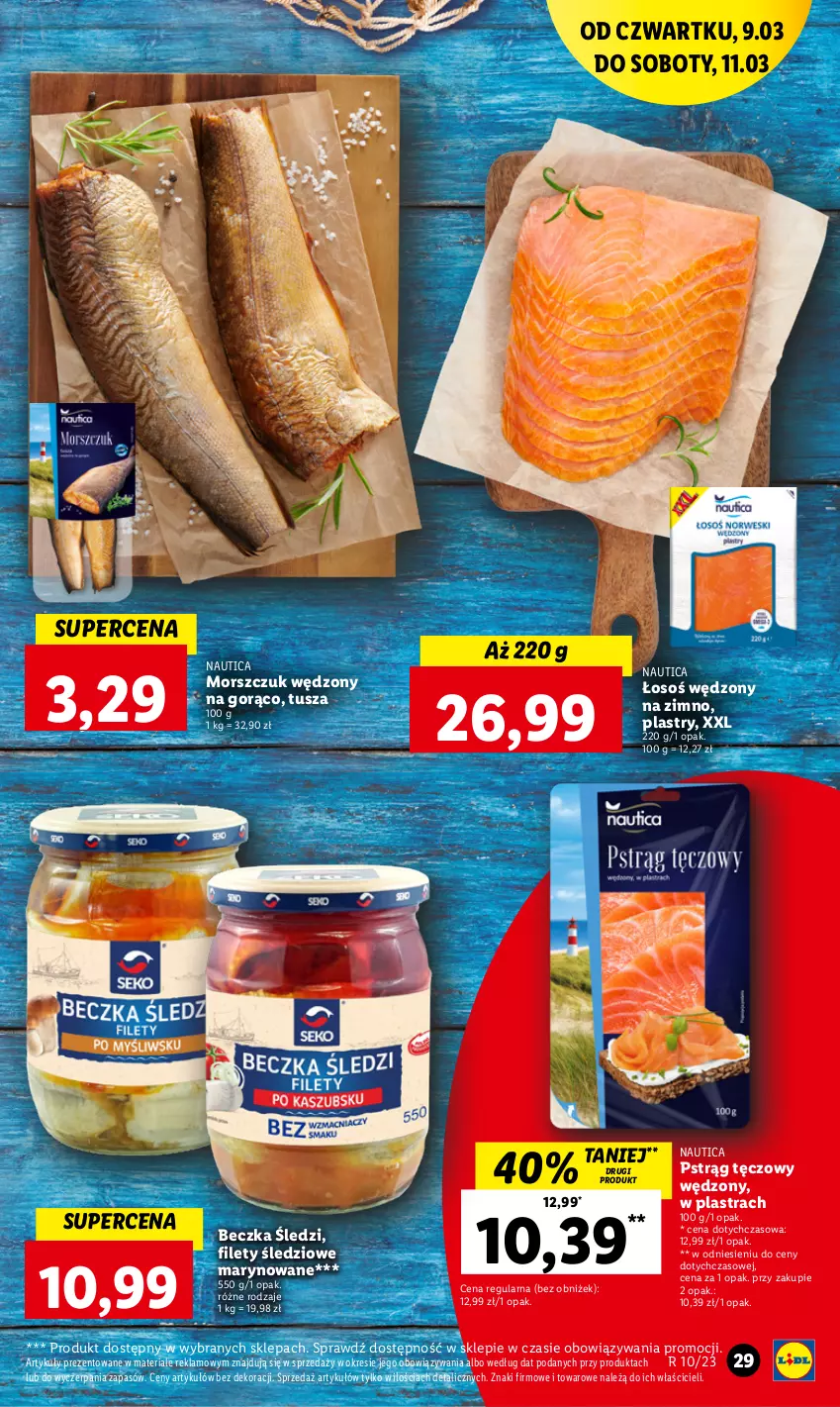 Gazetka promocyjna Lidl - GAZETKA - ważna 09.03 do 11.03.2023 - strona 31 - produkty: Pstrąg, Pstrąg tęczowy, Tusz