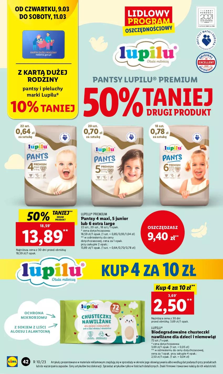 Gazetka promocyjna Lidl - GAZETKA - ważna 09.03 do 11.03.2023 - strona 46 - produkty: Chusteczki, Dzieci, Gra, Pieluchy, Sok