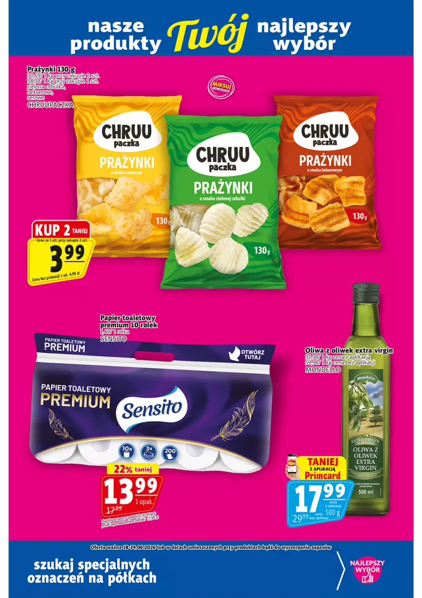 Gazetka promocyjna Prim Market - ważna 18.06 do 24.06.2026 - strona 19 - produkty: Beko, Gin, Oliwa, Papier, Ser