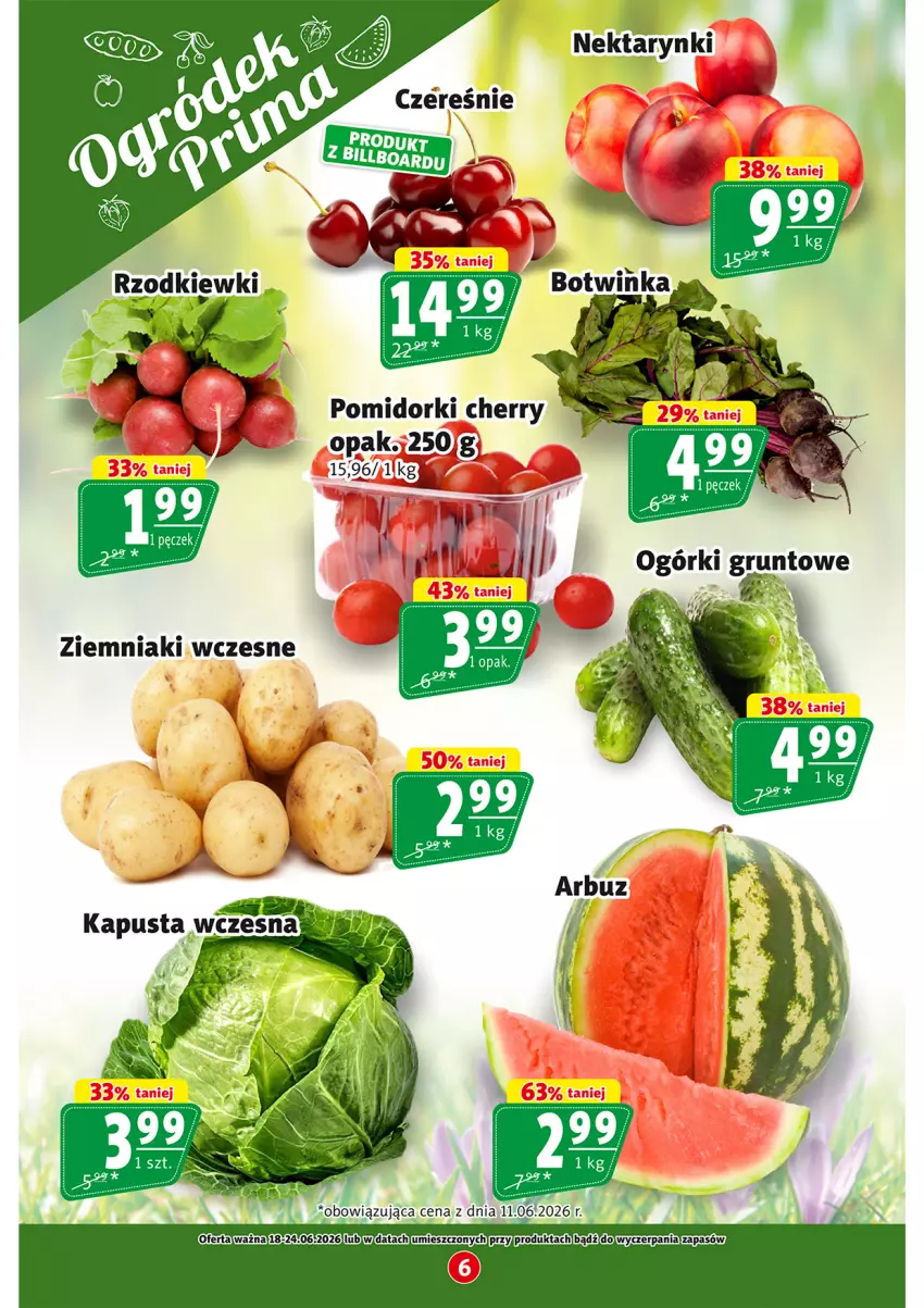 Gazetka promocyjna Prim Market - ważna 18.06 do 24.06.2026 - strona 6 - produkty: Grunt, Nektar, Pomidorki