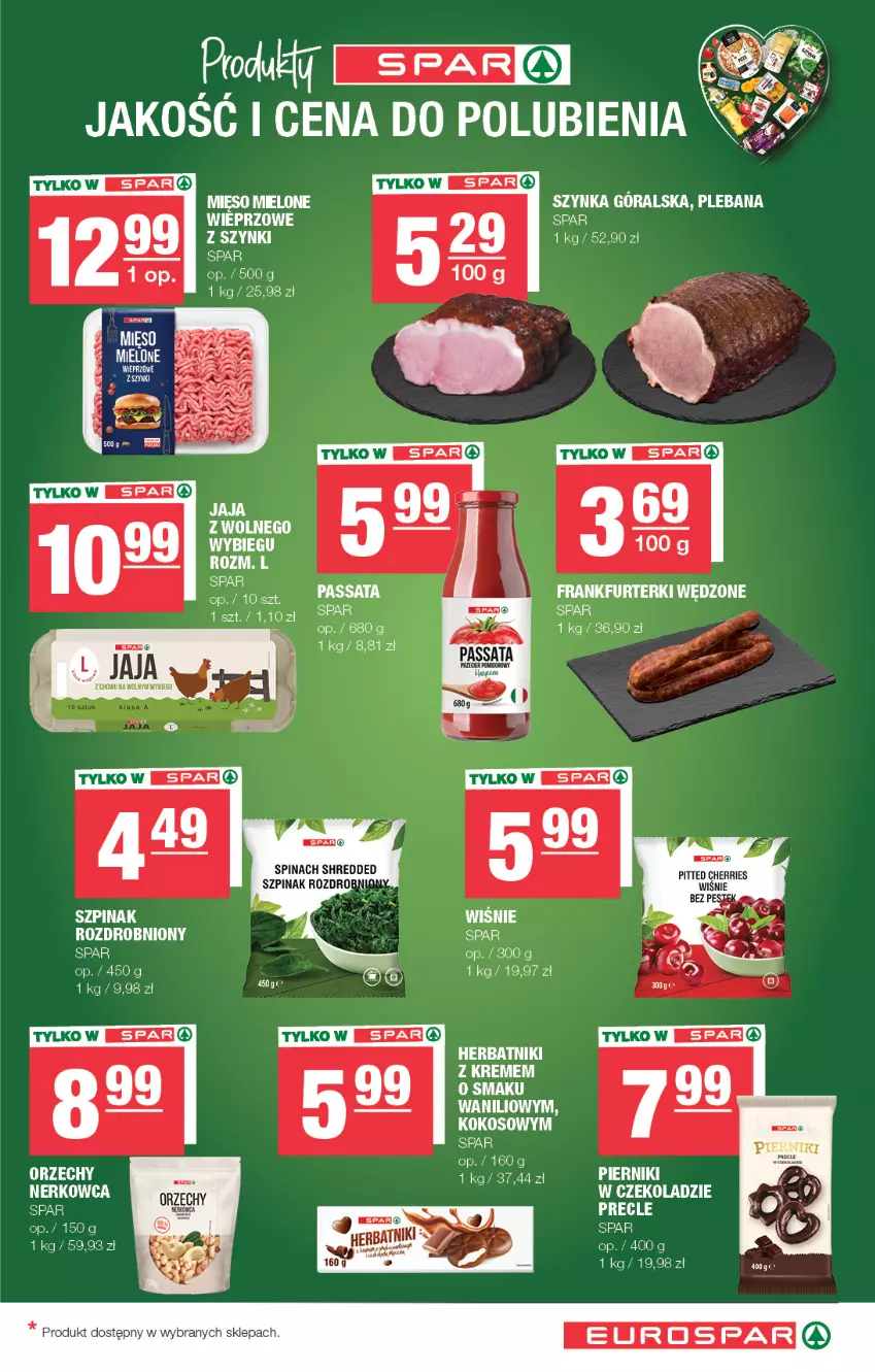 Gazetka promocyjna Spar - EuroSpar - ważna 05.10 do 15.10.2025 - strona 11 - produkty: Herbatniki, Kokos, LG, Mięso, Mięso mielone, Piernik, Precle, Szpinak