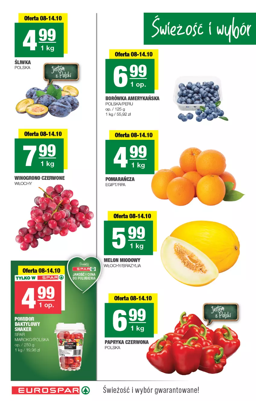 Gazetka promocyjna Spar - EuroSpar - ważna 05.10 do 15.10.2025 - strona 2 - produkty: Melon, Papryka, Papryka czerwona, Wino