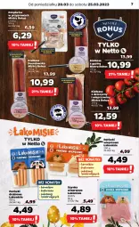 Gazetka promocyjna Netto - Artykuły spożywcze - Gazetka - ważna od 25.03 do 25.03.2023 - strona 7 - produkty: Polędwica, Szynka wieprzowa, Parówki, Szynka, Kiełbasa