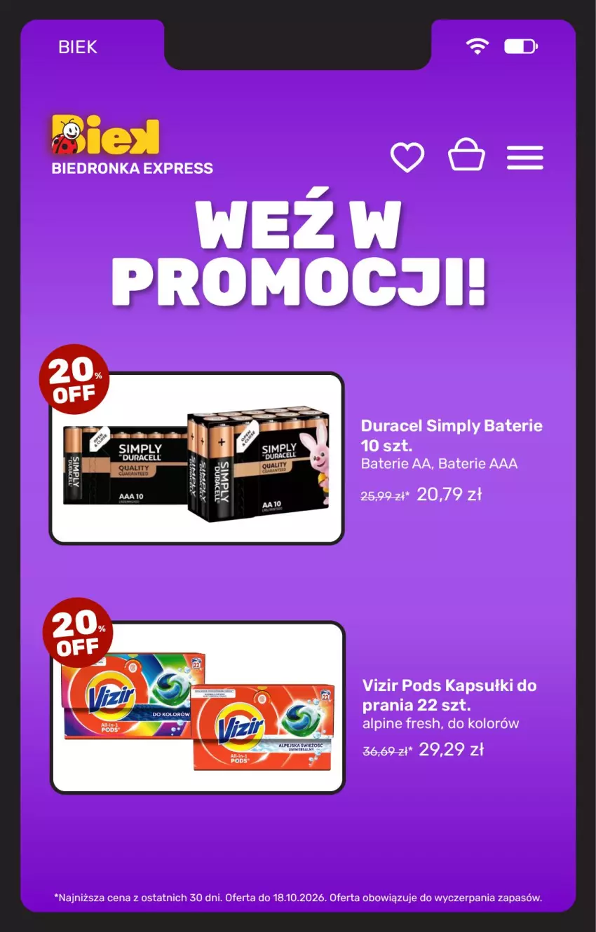 Gazetka promocyjna Biedronka - BIEK - ważna 16.10 do 23.10.2026 - strona 7 - produkty: Kapsułki do prania, Vizir