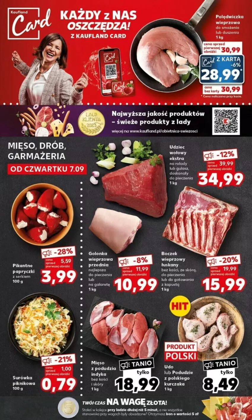 Gazetka promocyjna Kaufland - ważna 11.09 do 13.09.2023 - strona 21 - produkty: Boczek, Drób, Fa, Gala, Kapustą, Kasia, Kurczak, LG, Mięso, Olej, Piec, Surówka, Waga