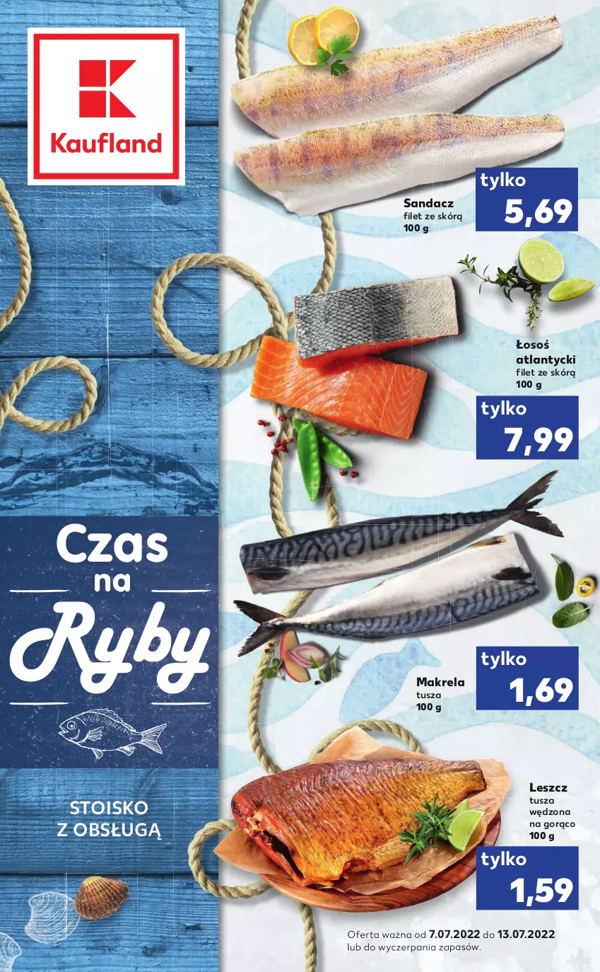 Gazetka promocyjna Kaufland - RYBY - ważna 07.07 do 13.07.2022 - strona 1 - produkty: Sandacz, Sandacz filet, Tusz
