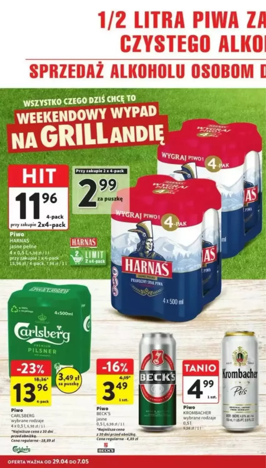 Gazetka promocyjna Intermarche - ważna 29.04 do 07.05.2025 - strona 10 - produkty: Carlsberg, Harnaś, Piwo, Rum