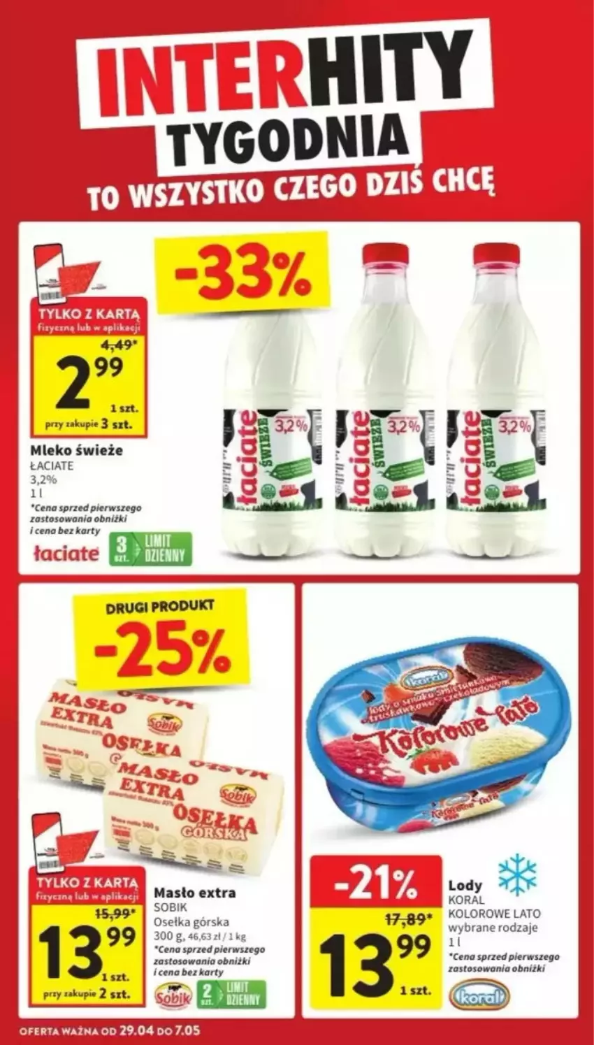 Gazetka promocyjna Intermarche - ważna 29.04 do 07.05.2025 - strona 13 - produkty: Fa, Lody, Masło