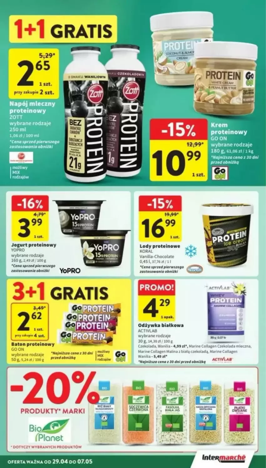 Gazetka promocyjna Intermarche - ważna 29.04 do 07.05.2025 - strona 20 - produkty: Astor, Czekolada, Czekolada mleczna, Gra, Jogurt, Lody, Odżywka