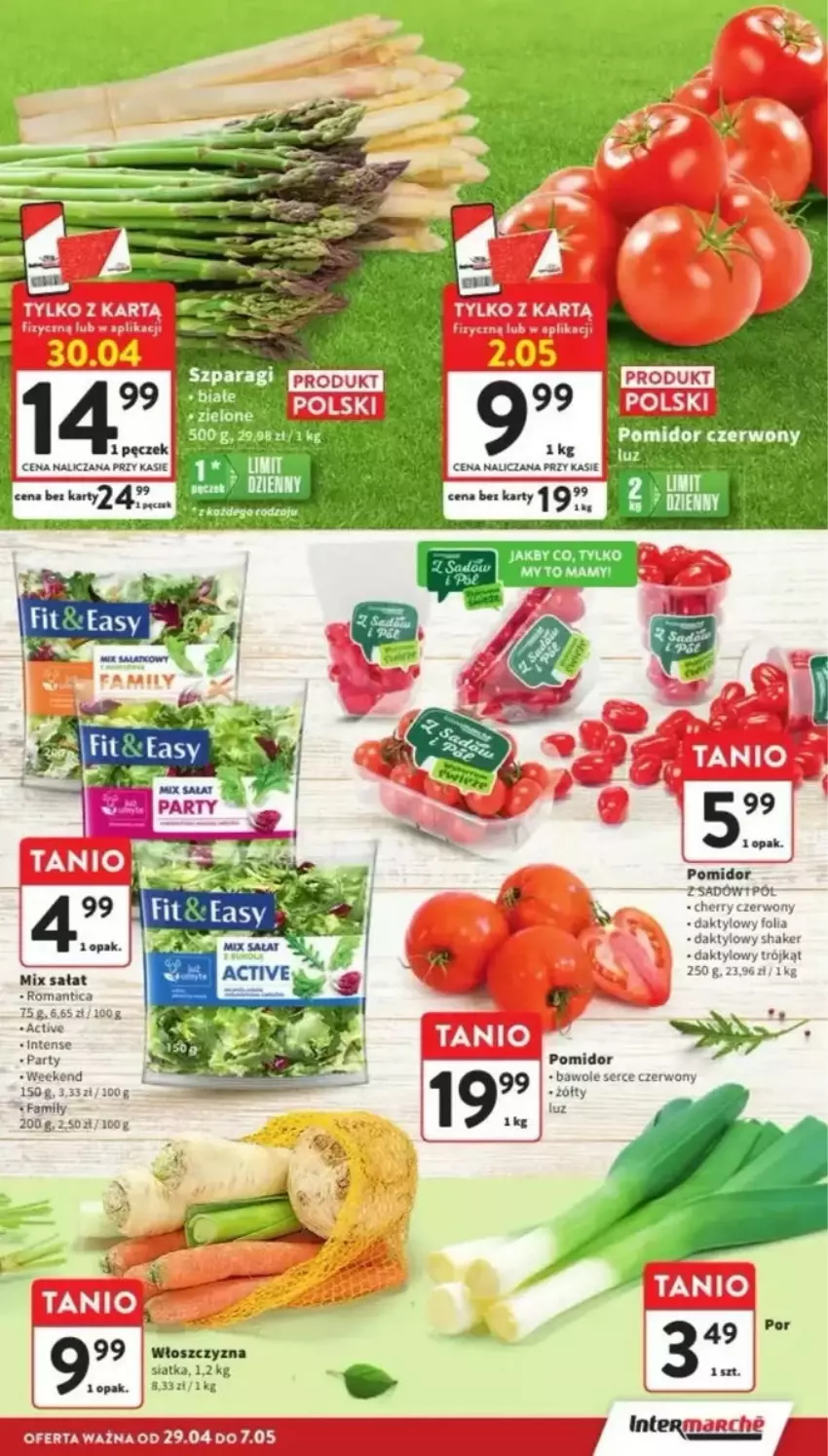 Gazetka promocyjna Intermarche - ważna 29.04 do 07.05.2025 - strona 3 - produkty: Fa, Sałat, Ser, Siatka