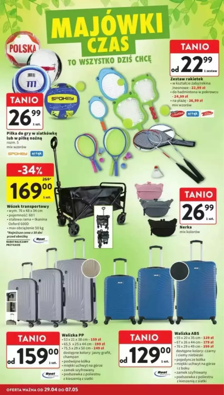 Gazetka promocyjna Intermarche - ważna 29.04 do 07.05.2025 - strona 35 - produkty: Gra, Gry, Noż, Por, Rama, Sport, Tran, Walizka, Wózek, Wózek transportowy