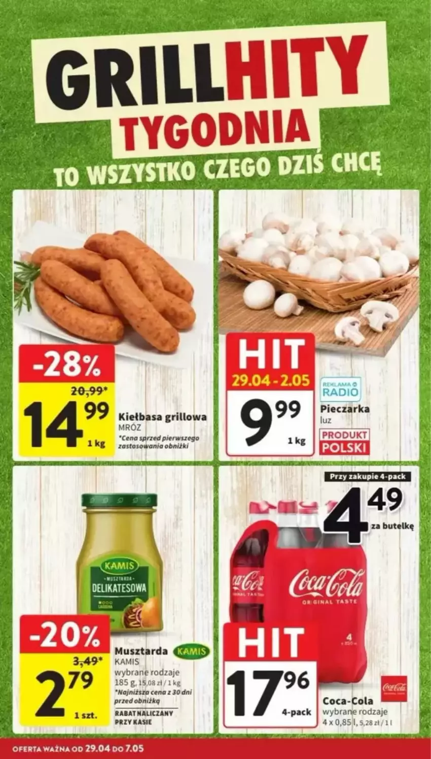 Gazetka promocyjna Intermarche - ważna 29.04 do 07.05.2025 - strona 41 - produkty: Fa, Grill, Kamis, Kiełbasa, Mus, Musztarda, Piec, Pieczarka