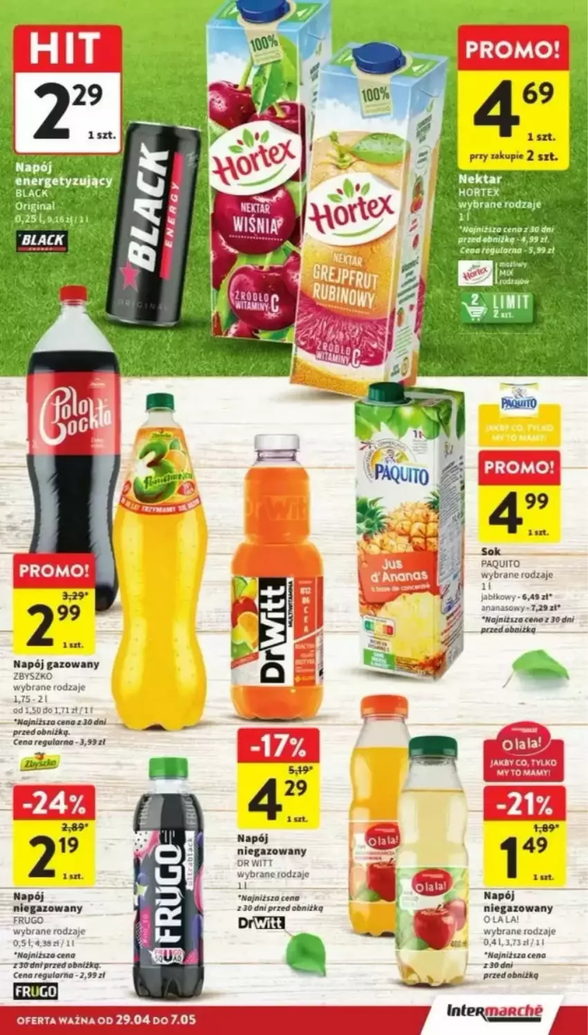 Gazetka promocyjna Intermarche - ważna 29.04 do 07.05.2025 - strona 9 - produkty: Napój, Sok