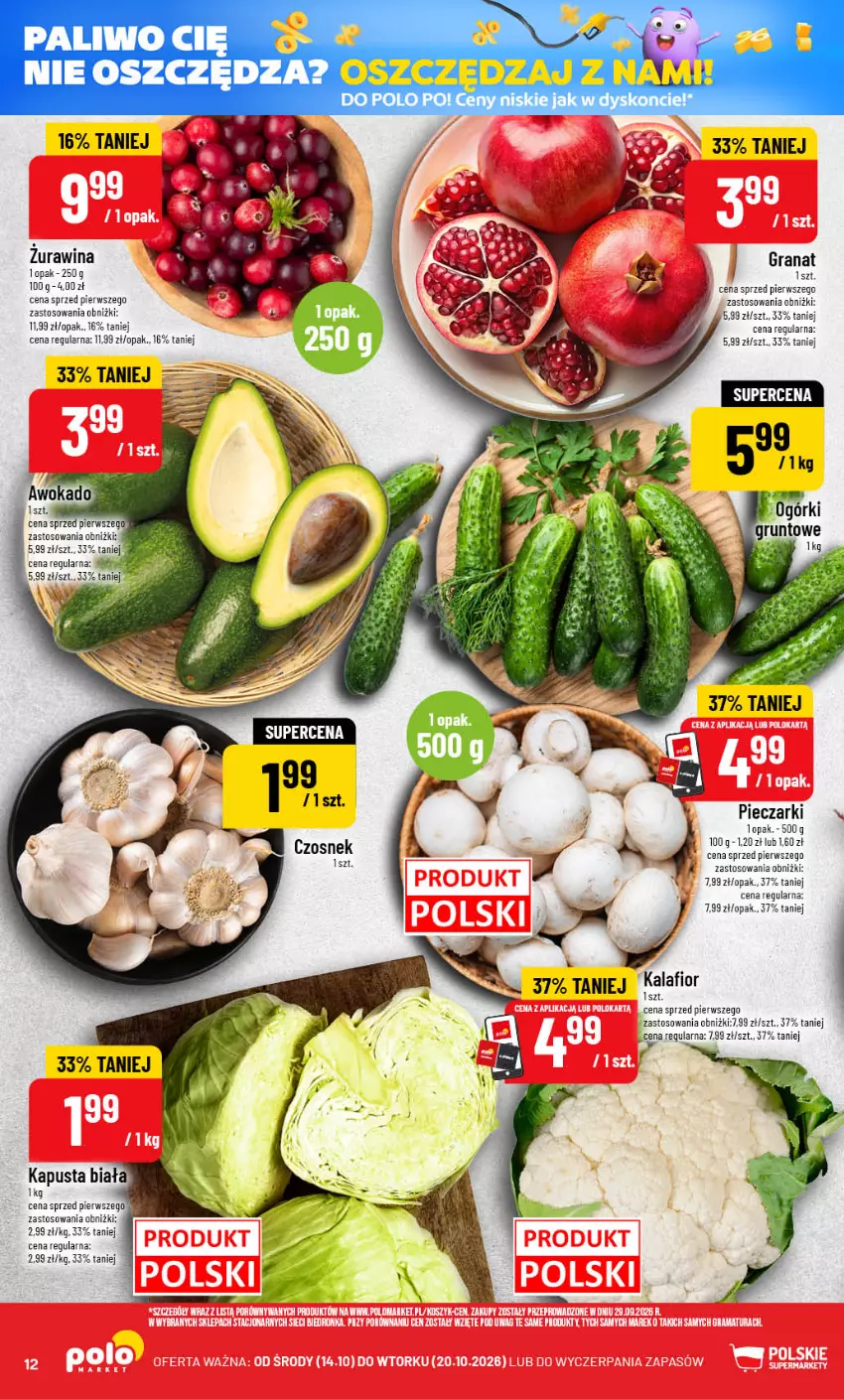 Gazetka promocyjna PoloMarket - Gazetka POLOmarket - ważna 14.10 do 20.10.2026 - strona 12 - produkty: Gra, Granat, Grunt, Kalafior, Piec