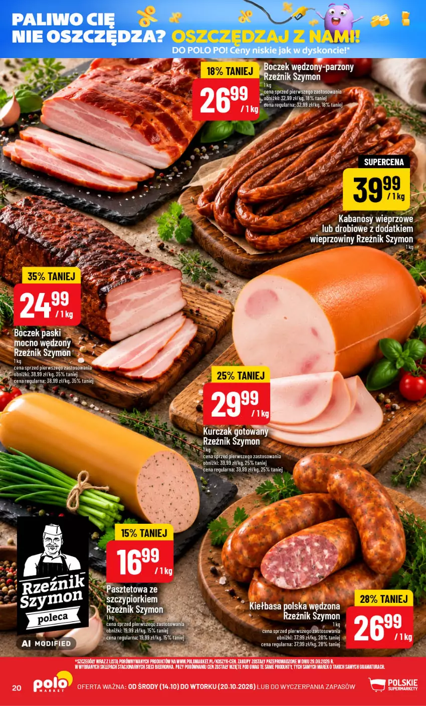 Gazetka promocyjna PoloMarket - Gazetka POLOmarket - ważna 14.10 do 20.10.2026 - strona 20 - produkty: Gra, Kabanos, Kiełbasa, Miecz, Por, Rama