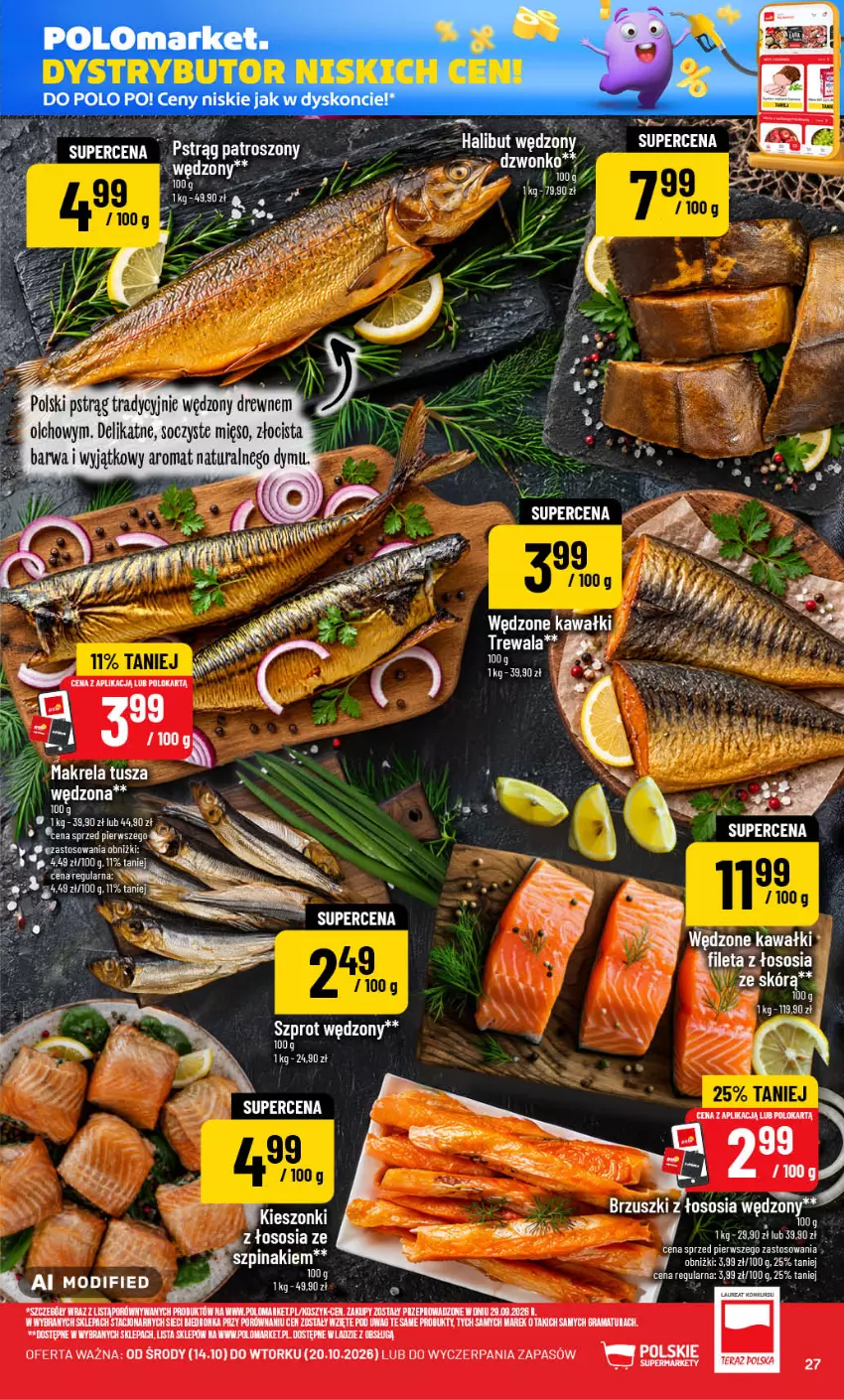 Gazetka promocyjna PoloMarket - Gazetka POLOmarket - ważna 14.10 do 20.10.2026 - strona 27 - produkty: Fa, Gra, Kawa, Kosz, Por, Rama, Sos, Szpinak, Szprot, Tera, Tusz