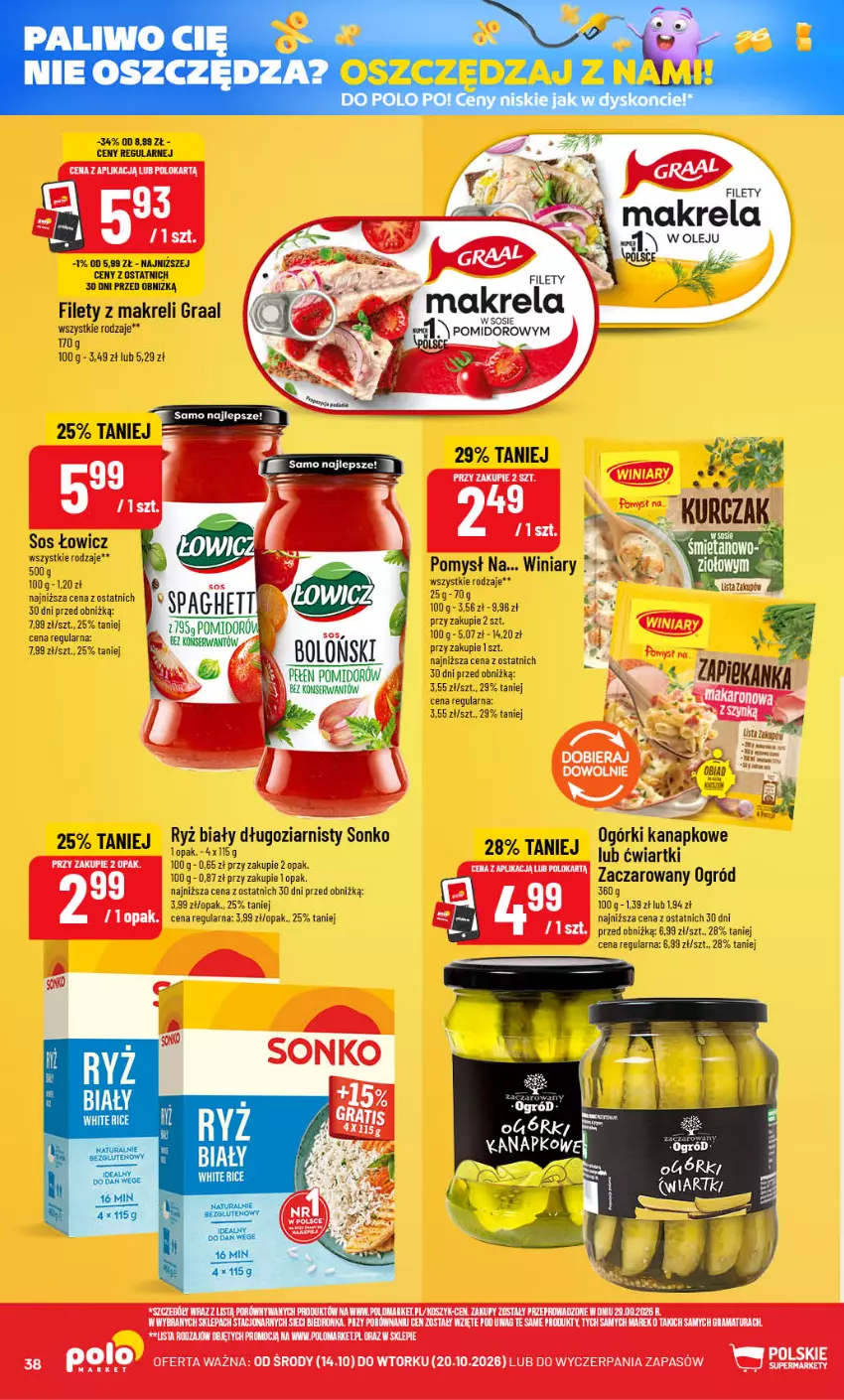 Gazetka promocyjna PoloMarket - Gazetka POLOmarket - ważna 14.10 do 20.10.2026 - strona 38 - produkty: Fa, Feta, Gra, Graal, Ogród, Ser, Sonko