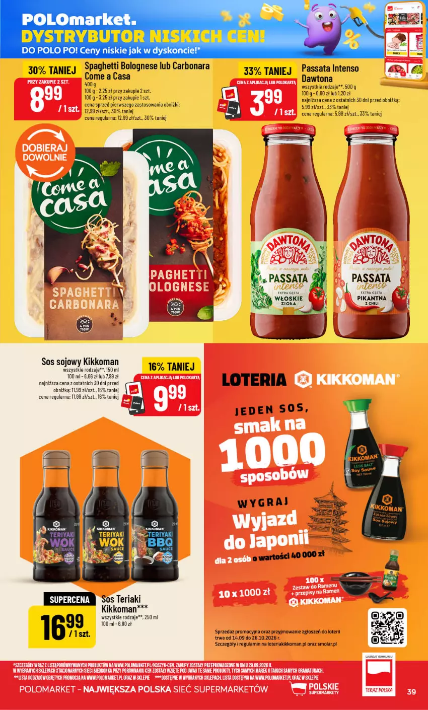Gazetka promocyjna PoloMarket - Gazetka POLOmarket - ważna 14.10 do 20.10.2026 - strona 39 - produkty: Laur, Sos, Sos sojowy, Spaghetti