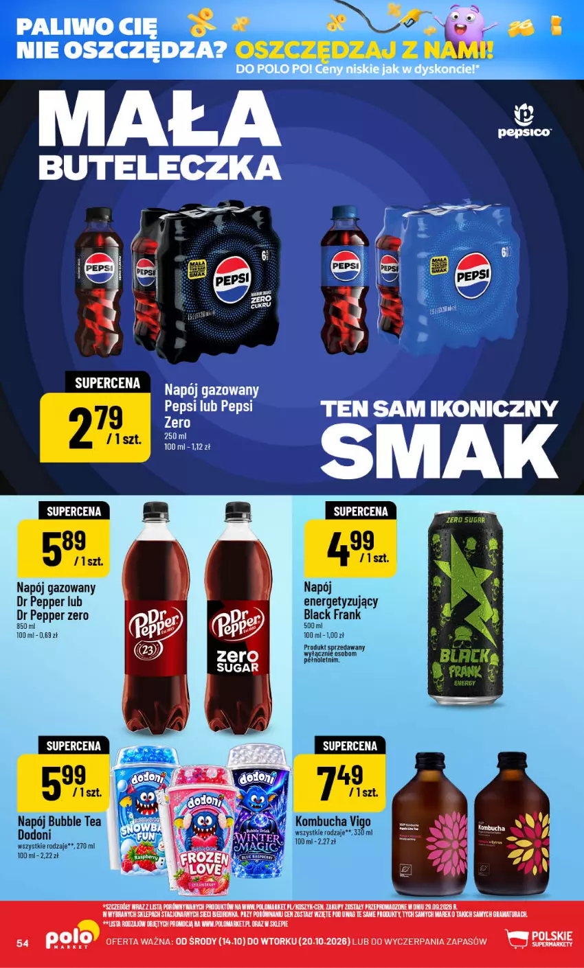 Gazetka promocyjna PoloMarket - Gazetka POLOmarket - ważna 14.10 do 20.10.2026 - strona 54 - produkty: Napój, Napój gazowany