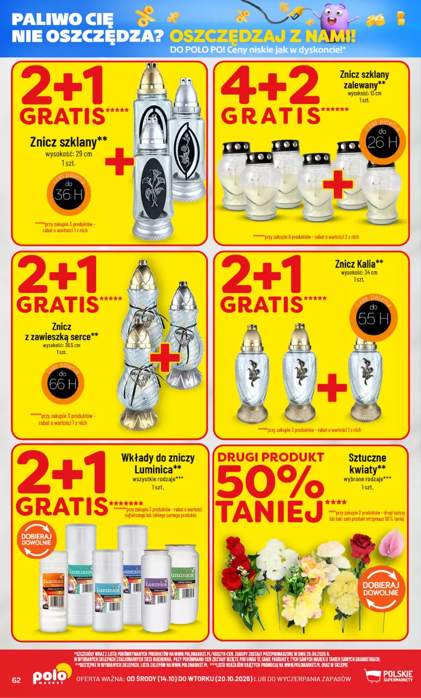 Gazetka promocyjna PoloMarket - Gazetka POLOmarket - ważna 14.10 do 20.10.2026 - strona 62 - produkty: Gra, Kosz, Por, Rama, Ser, Sok, Znicz