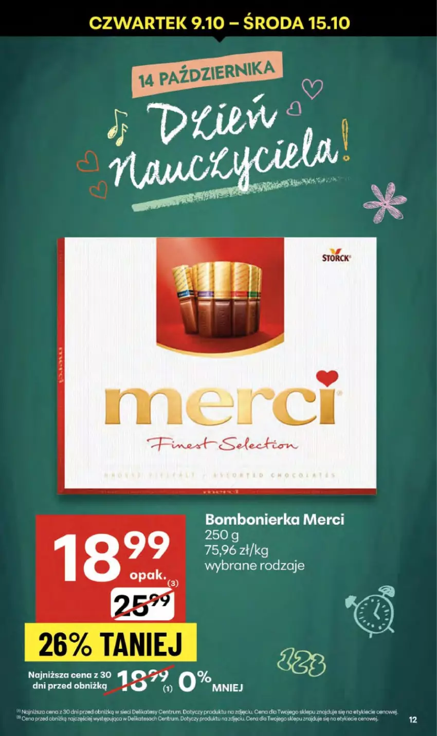Gazetka promocyjna Delikatesy Centrum - Franczyza DC41 Czwartek - ważna 09.10 do 15.10.2025 - strona 12 - produkty: Merci, Por, Rum