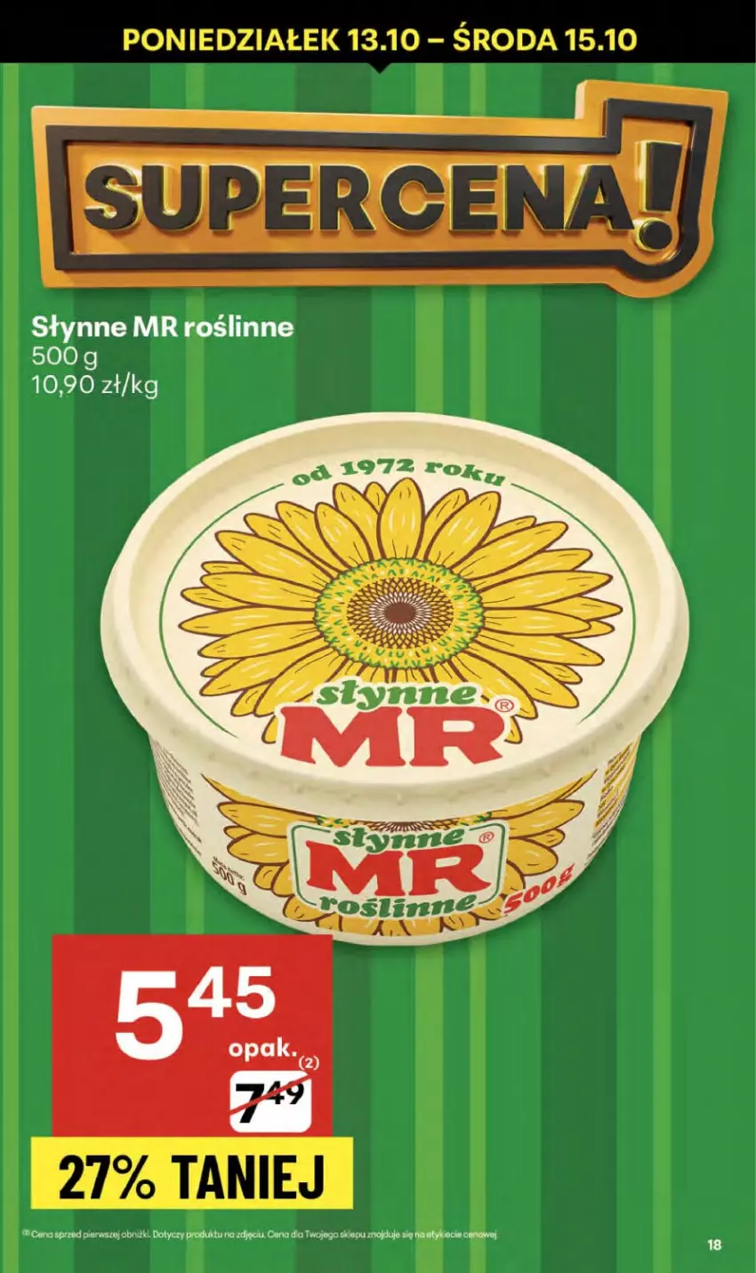 Gazetka promocyjna Delikatesy Centrum - Franczyza DC41 Czwartek - ważna 09.10 do 15.10.2025 - strona 18 - produkty: Słynne, Słynne MR Roślinne
