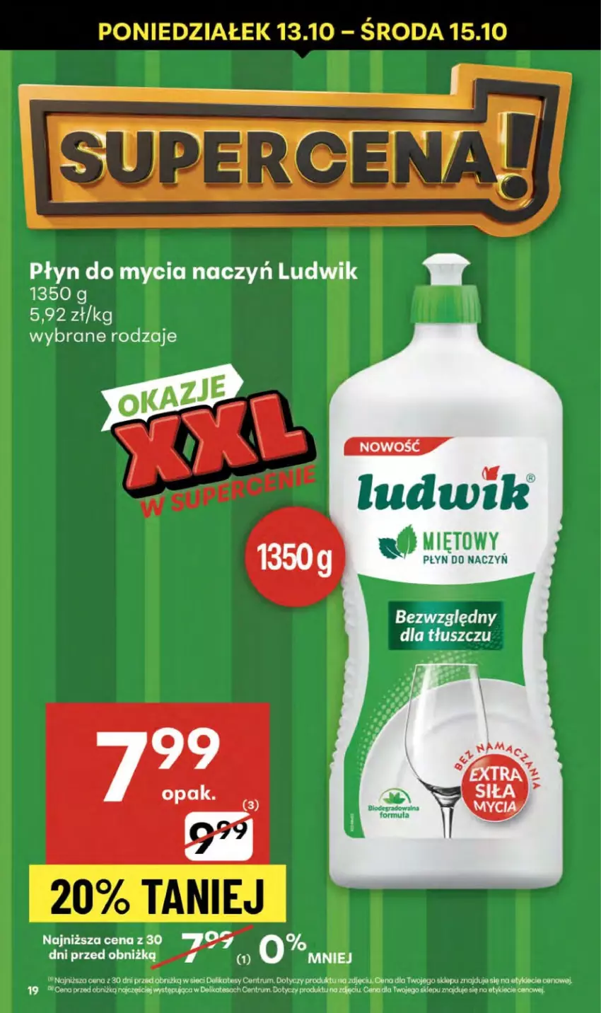 Gazetka promocyjna Delikatesy Centrum - Franczyza DC41 Czwartek - ważna 09.10 do 15.10.2025 - strona 19 - produkty: Do mycia naczyń, Ludwik, Płyn do mycia, Płyn do mycia naczyń, Rum
