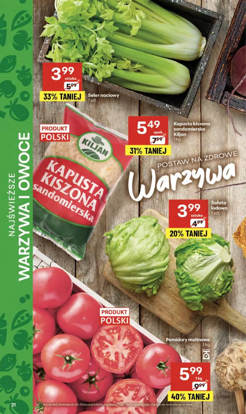 Gazetka promocyjna Delikatesy Centrum - Franczyza DC41 Czwartek - ważna 09.10 do 15.10.2025 - strona 21 - produkty: Seler naciowy, Warzywa