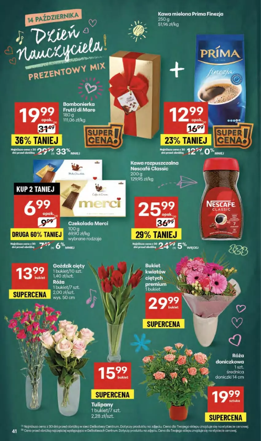 Gazetka promocyjna Delikatesy Centrum - Franczyza DC41 Czwartek - ważna 09.10 do 15.10.2025 - strona 41 - produkty: Kawa, Kawa mielona, Por, Prima, Rum, Tulipan