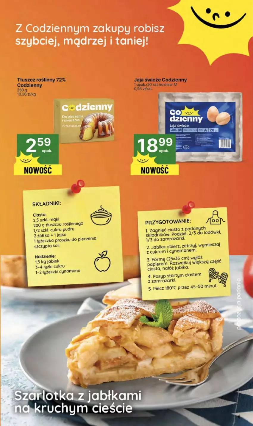 Gazetka promocyjna Delikatesy Centrum - Franczyza DC41 Czwartek - ważna 09.10 do 15.10.2025 - strona 6 - produkty: Jabłka, Jaja, Piec, Tłuszcz roślinny