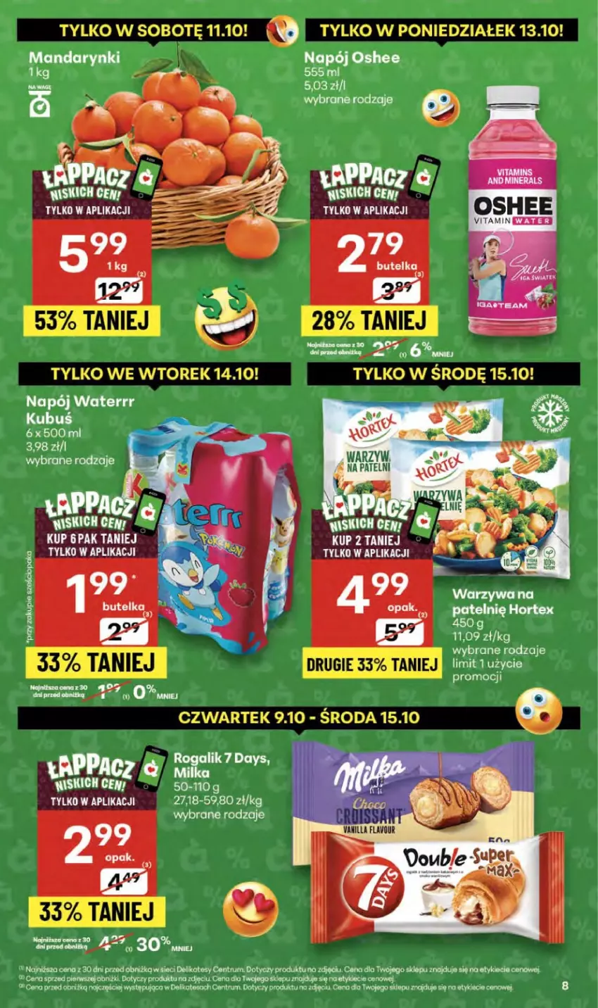 Gazetka promocyjna Delikatesy Centrum - Franczyza DC41 Czwartek - ważna 09.10 do 15.10.2025 - strona 8 - produkty: Hortex, Kubuś, Napój, Oshee, Rum, Wagi