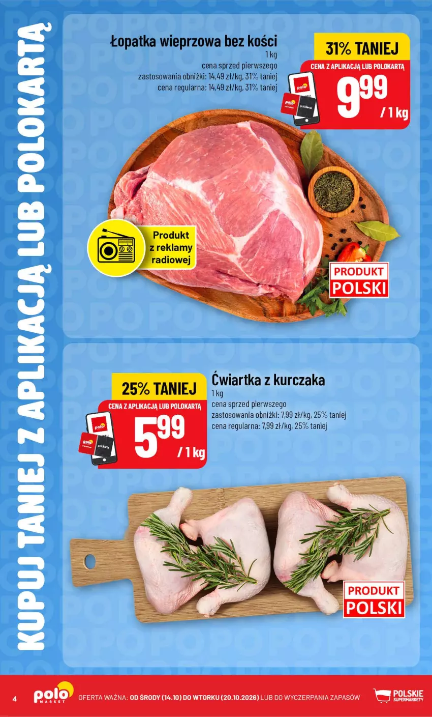 Gazetka promocyjna PoloMarket - Kupuj taniej od 14.10 - ważna 14.10 do 20.10.2026 - strona 4 - produkty: Kurczak