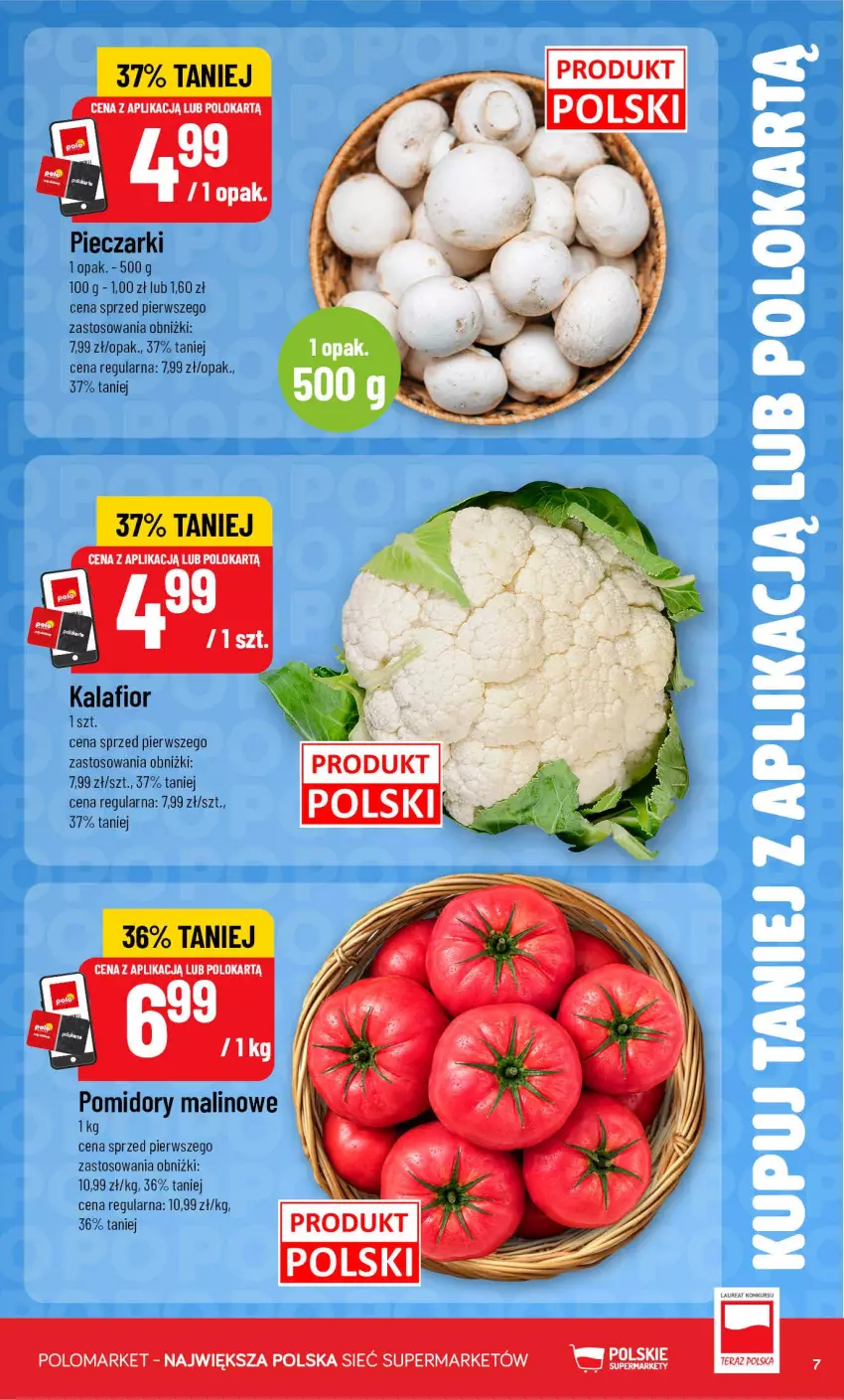 Gazetka promocyjna PoloMarket - Kupuj taniej od 14.10 - ważna 14.10 do 20.10.2026 - strona 7 - produkty: Kalafior, Piec, Pomidory, Tera