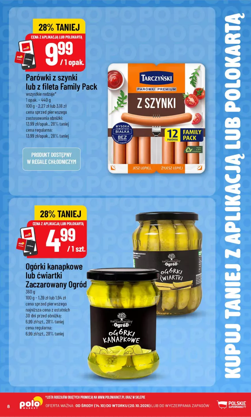 Gazetka promocyjna PoloMarket - Kupuj taniej od 14.10 - ważna 14.10 do 20.10.2026 - strona 8 - produkty: Fa, Ogród, Parówki, Parówki z szynki