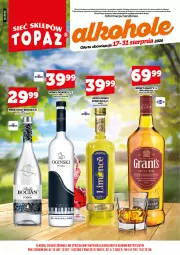 Gazetka promocyjna Topaz - Gazetka - Gazetka - ważna od 31.08 do 31.08.2026 - strona 3 - produkty: Top, Gin, Gra, Wódka, Whisky, Ogiński, Grant's, Likier, Fa