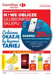 Gazetka promocyjna Carrefour - Gazetka Market - Gazetka - ważna od 07.08 do 07.08.2021 - strona 1 - produkty: Banany, Kujawski, Sól, Sati, Kawa mielona, Kawa, Olej