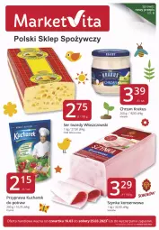 Gazetka promocyjna Market Vita - Gazetka – Marketvita - Gazetka - ważna od 25.03 do 25.03.2023 - strona 1 - produkty: Chrzan, Prymat, Krakus, Sok, Ser, Włoszczowski, Kucharek, Sokołów, Szynka konserwowa, Szynka