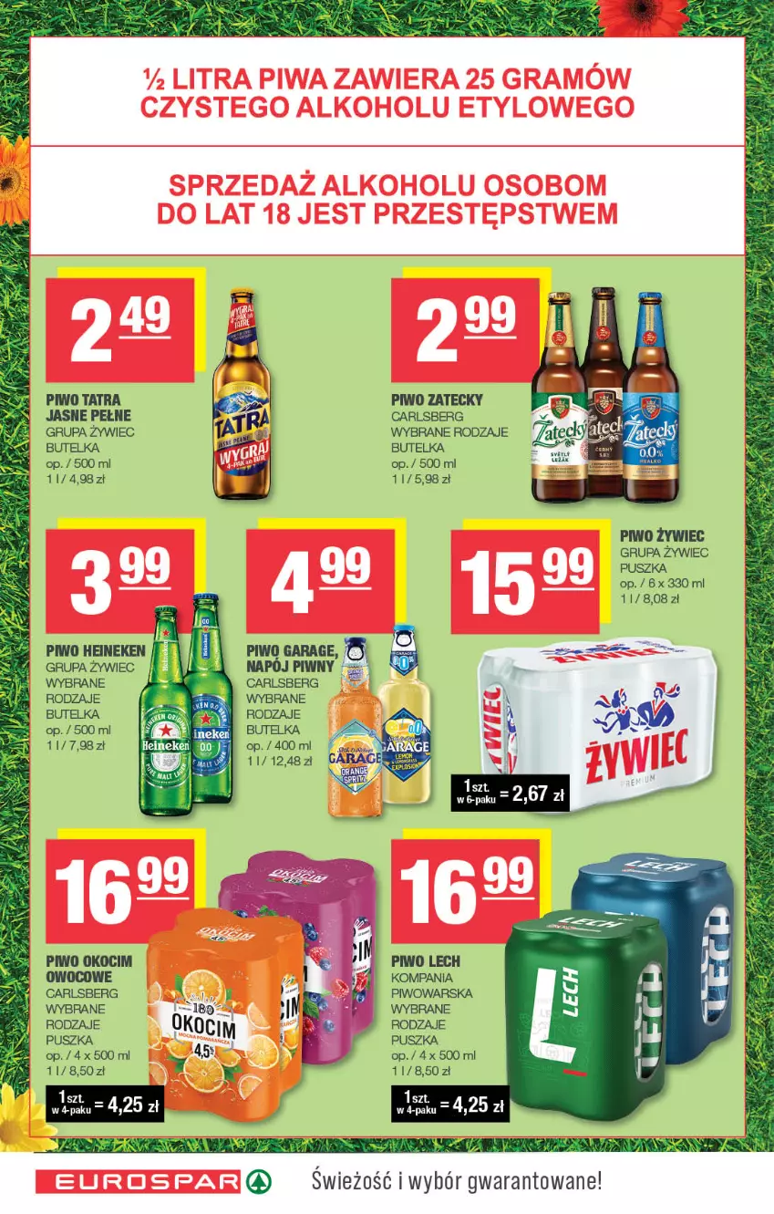 Gazetka promocyjna Spar - EuroSpar - ważna 29.06 do 09.07.2025 - strona 12 - produkty: Carlsberg, Heineken, Koc, Napój, Okocim, Piwo, Tatra