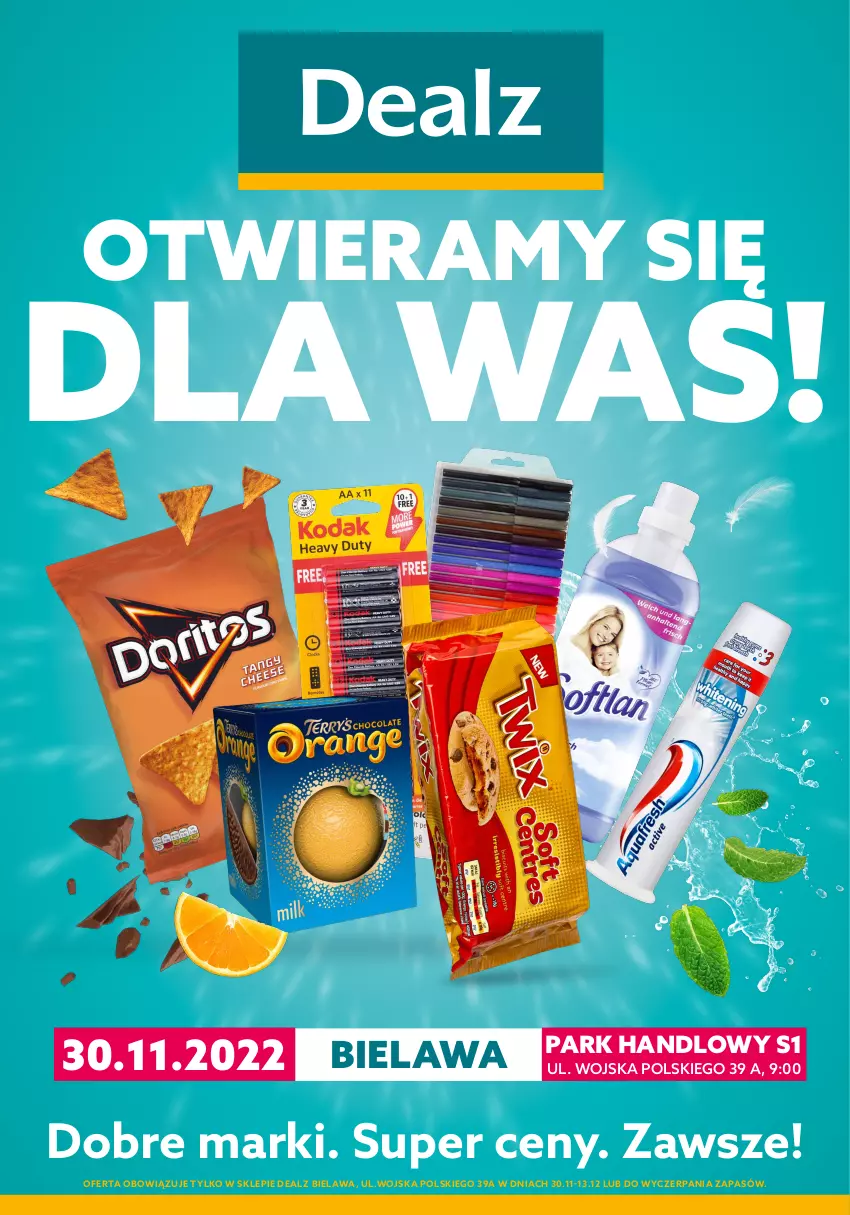 Gazetka promocyjna Dealz - NOWY SKLEPPark Handlowy S1, Bielawa - ważna 08.12 do 21.12.2022 - strona 1