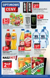 Gazetka promocyjna Stokrotka - Gazetka - ważna od 25.10 do 25.10.2023 - strona 8 - produkty: Nałęczowianka, Warzywa, Sok, Por, Mus, Napój energetyczny, Coca-Cola, Lack, Tymbark, Fanta, Owoce, Kubuś, Woda, Sprite, Napój, Mięso, Hortex, LG, Fa
