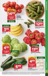 Gazetka promocyjna Stokrotka - Market - Gazetka - ważna od 28.04 do 28.04.2026 - strona 11 - produkty: Banany, Warzywa, Sałata lodowa, Papryka czerwona, Papryka, Czosnek, Siatka, Sałat, Optima, Owoce, Pomidory, Mięso