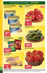 Gazetka promocyjna Stokrotka - Market - Gazetka - ważna od 28.04 do 28.04.2026 - strona 4 - produkty: Warzywa, Papryka czerwona, Papryka, Chipsy, Wafle, Optima, Farm Milk, Owoce, Masło, Pomidory, Mięso, Fa