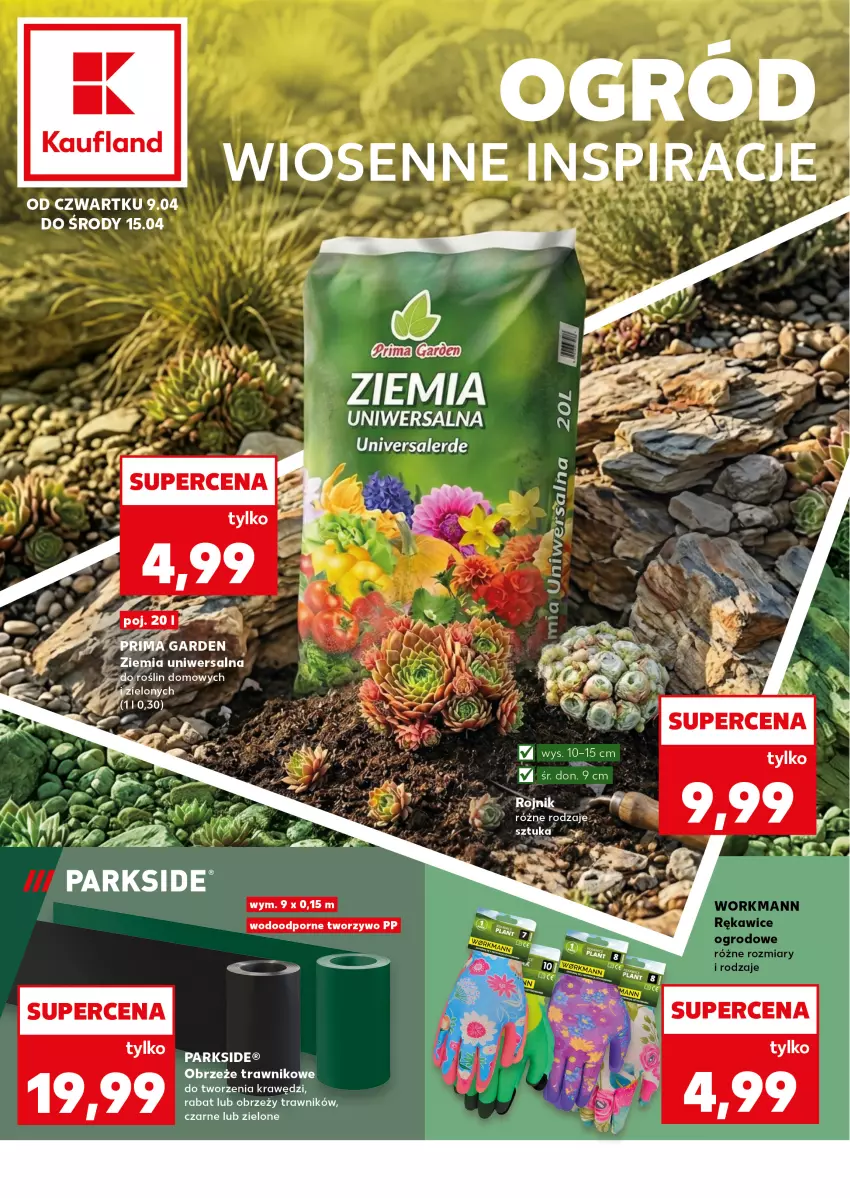 Gazetka promocyjna Kaufland - Kaufland - ważna 09.04 do 15.04.2026 - strona 1 - produkty: Fa, Ogród, Parkside, Por, Prima