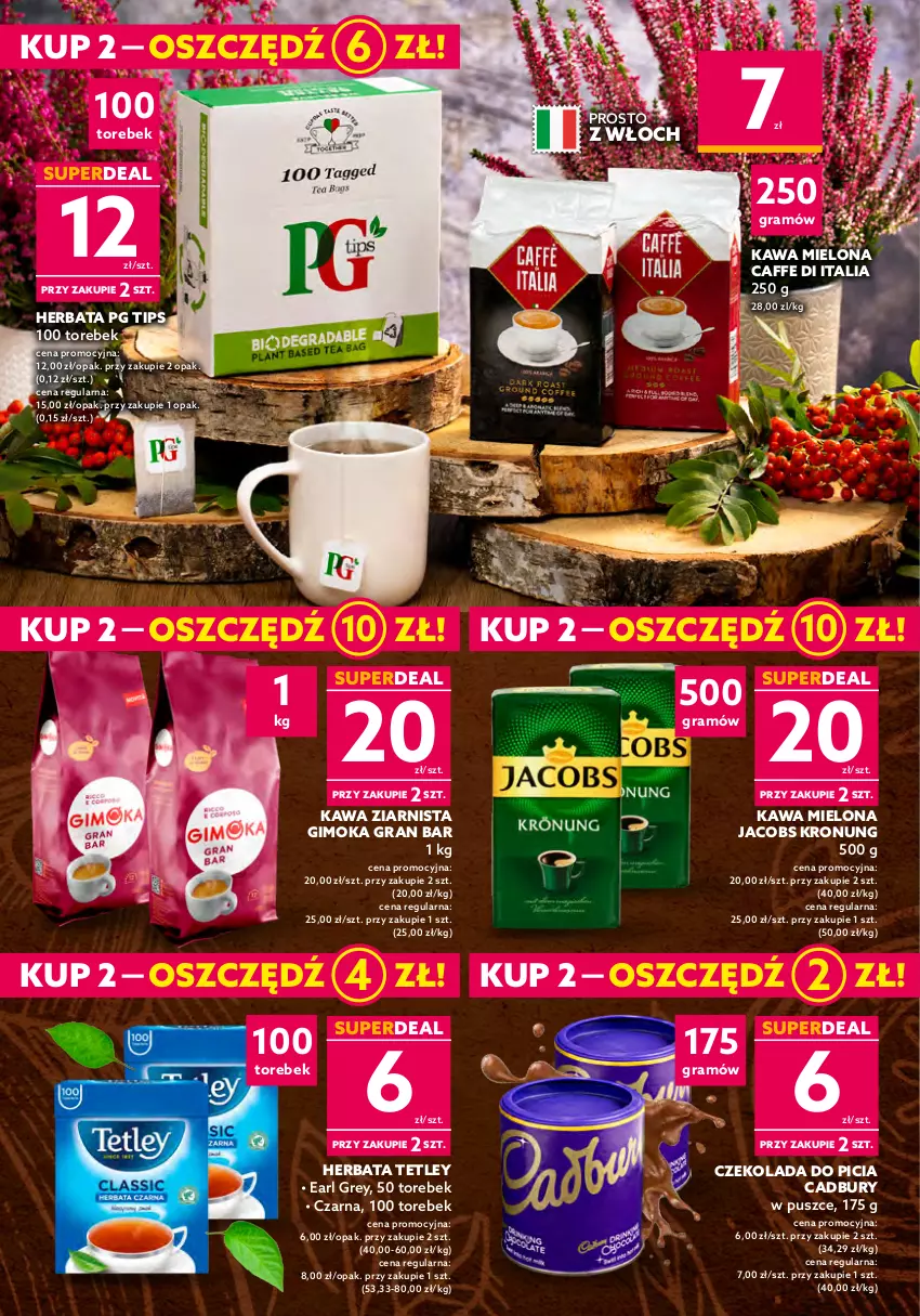 Gazetka promocyjna Dealz - NOWA GAZETKAWielkie Oszczędzanie! - ważna 05.10 do 18.10.2022 - strona 16 - produkty: Czekolada, Earl Grey, Gimoka, Gra, Herbata, Jacobs, Kawa, Kawa mielona, Kawa ziarnista, Tetley