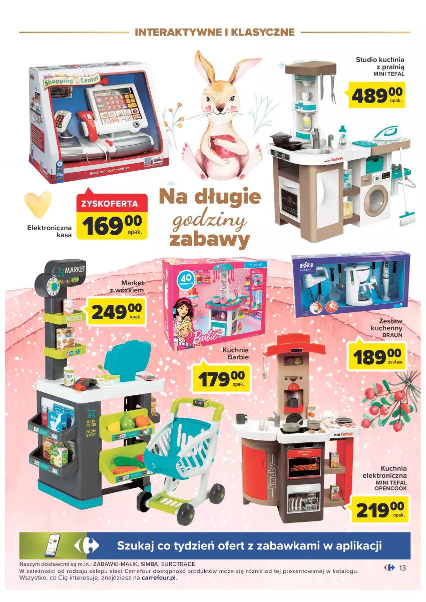 Gazetka promocyjna Carrefour - Gazetka Zabawki część 2 - ważna 29.11 do 24.12.2022 - strona 13 - produkty: Barbie, Braun, Fa, Kuchnia, Kuchnia Barbie, Tefal